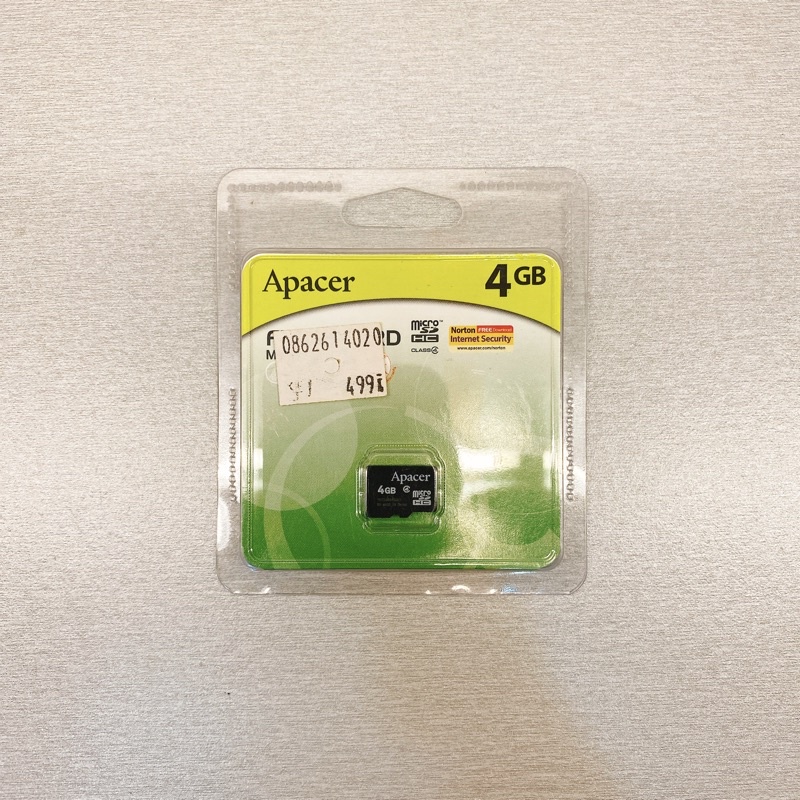 Apacer microSD 4GB Class 4 全新記憶卡行車記錄器相機使用 #Apacer #microSD