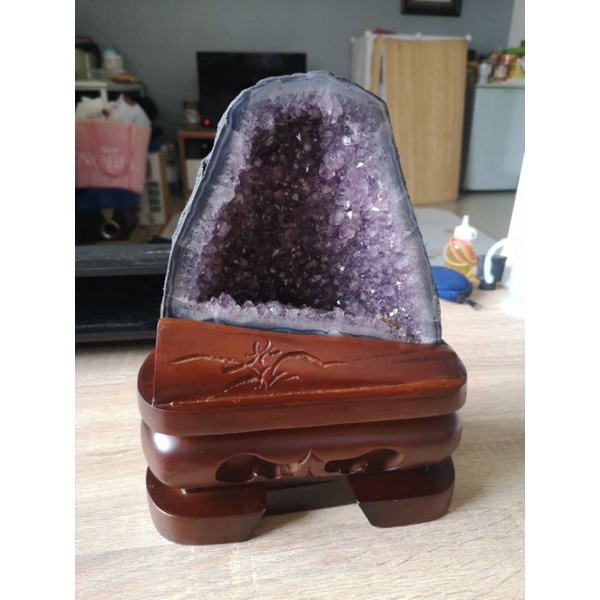 巴西頂級天然紫水晶洞～美美的價位和實品