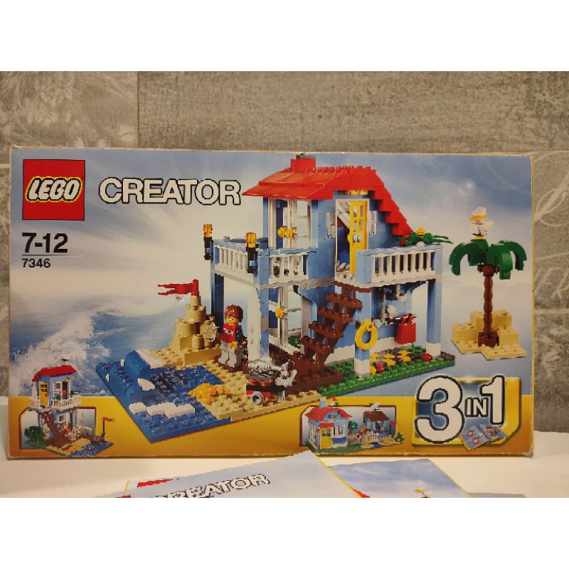 二手正版 絕版 樂高  LEGO 7346 CREATOR 創意系列 海邊小屋