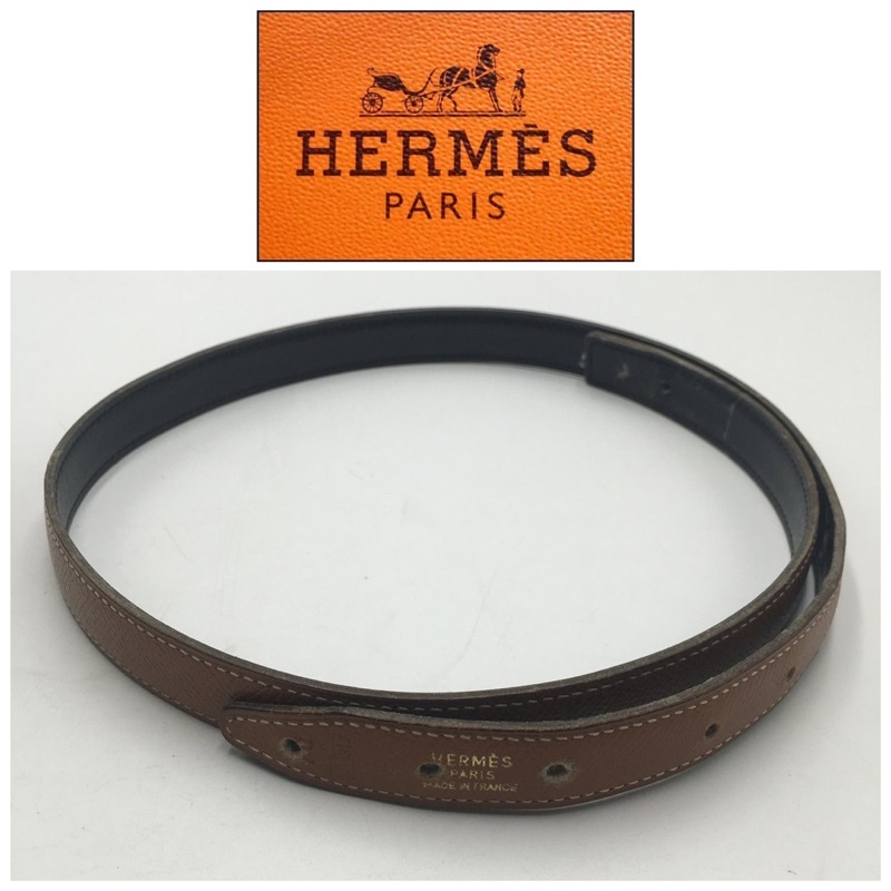 二手真品 HERMES 愛馬仕 皮帶 Z941