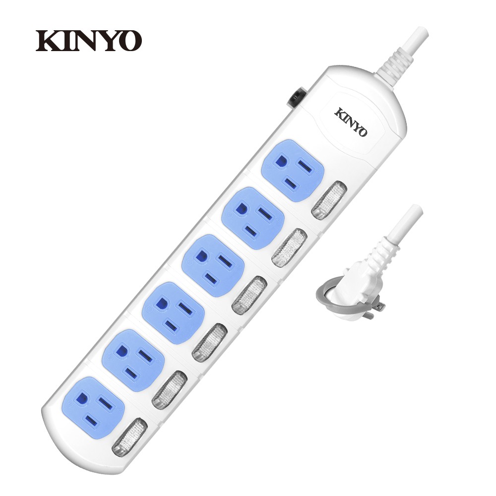 【蝦皮特選】KINYO 6開6插 延長線 安全延長線 最新安規 耐熱防火 過載保護 插座延長線 CG366