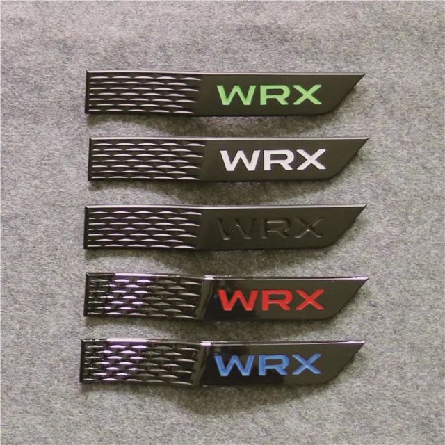 【浪人車庫】SUBARU葉子板銘板WRX字樣 多色可選 附3m背膠 適用WRX葉子板
