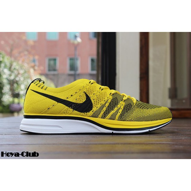 nike flyknit trainer yellow
