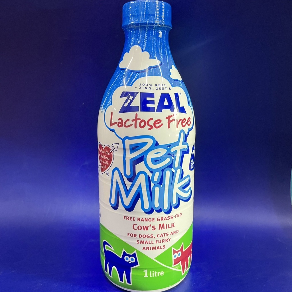 ZEAL 岦歐 紐西蘭天然犬貓專用鮮乳-1000ml / 380ml 犬貓專用牛奶 寵物牛奶