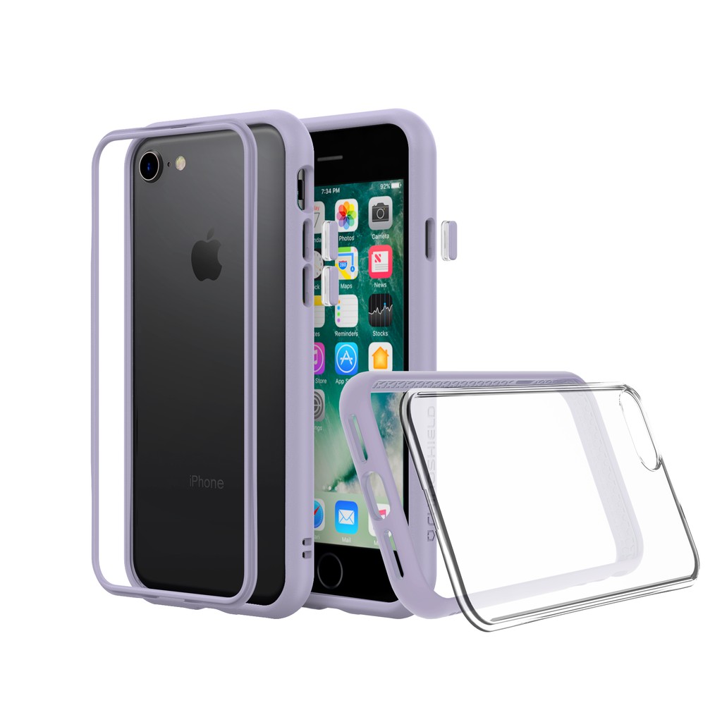 RhinoShield 犀牛盾 Mod NX iPhone SE2/8/7 薰衣紫 防摔邊框背蓋兩用手機殼《比帽王》