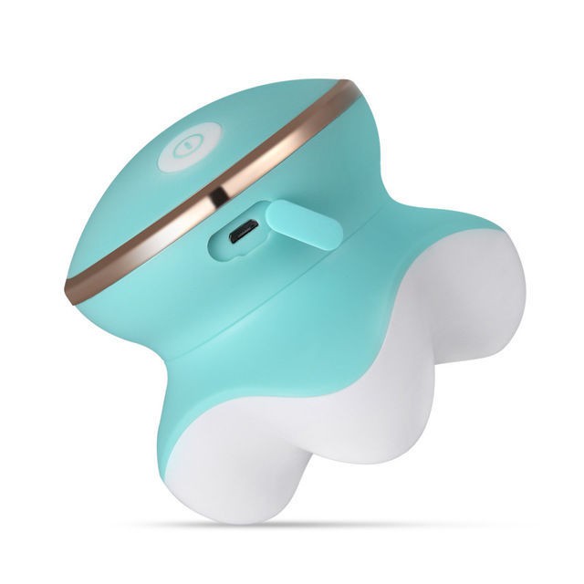 爆款推薦新款MINI迷你電動三腳按摩器 手持小型按摩儀usb多功能頭頸部按摩
