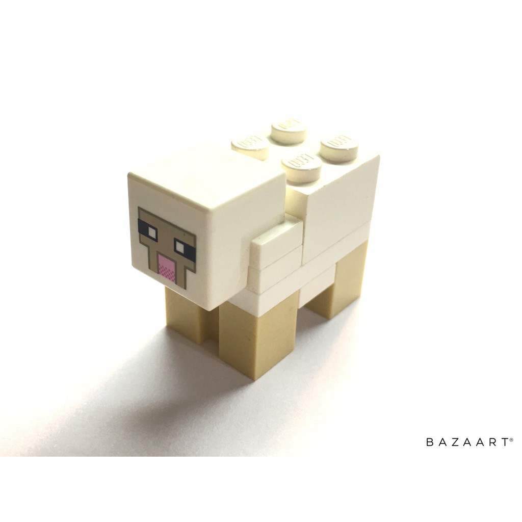 二手樂高 LEGO 羊 麥塊 我的世界 動物 小羊 創世神 19727pb002 minesheep01
