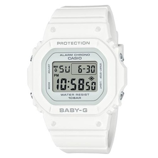 BABY-G 纖薄經典方形電子錶-白色(BGD-565-7DR)