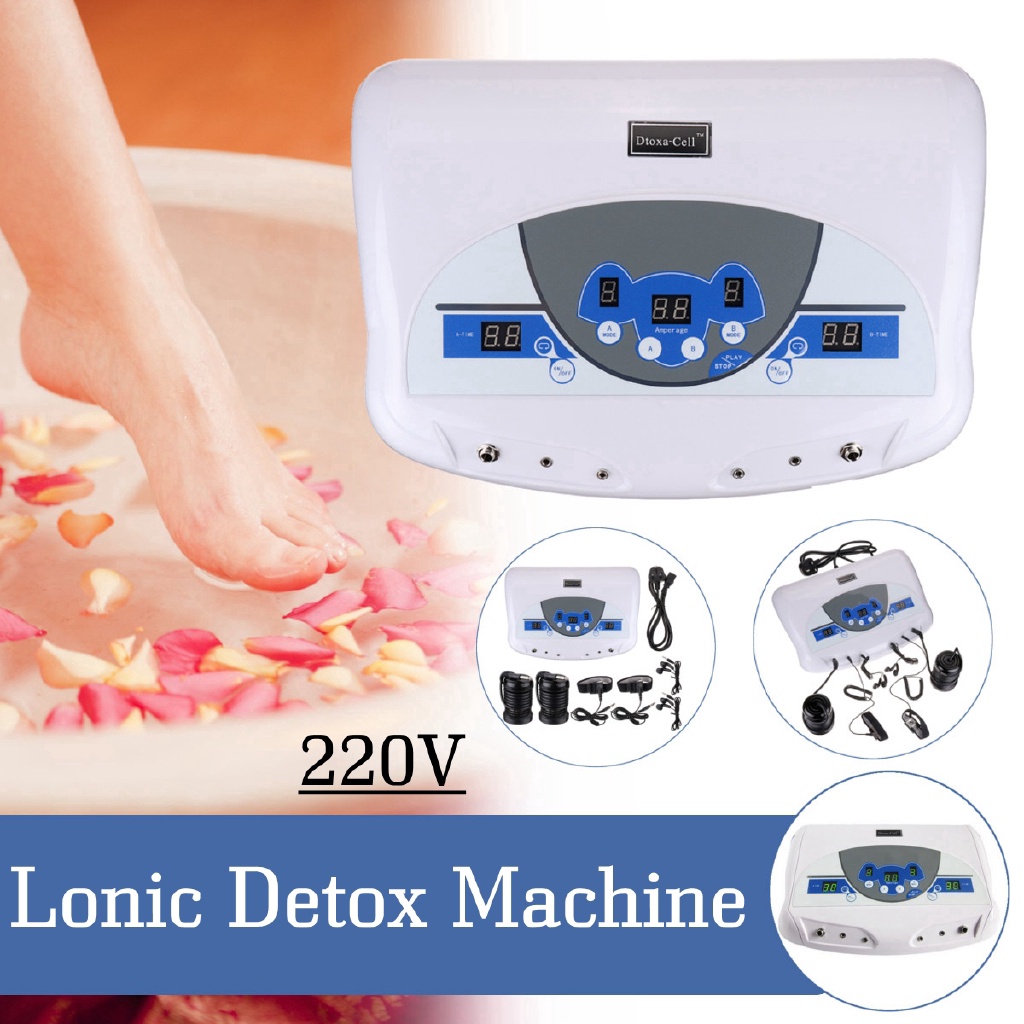 兩用離子排毒機足浴 Spa 工具 LCD 帶 MP3 音樂清潔沙龍