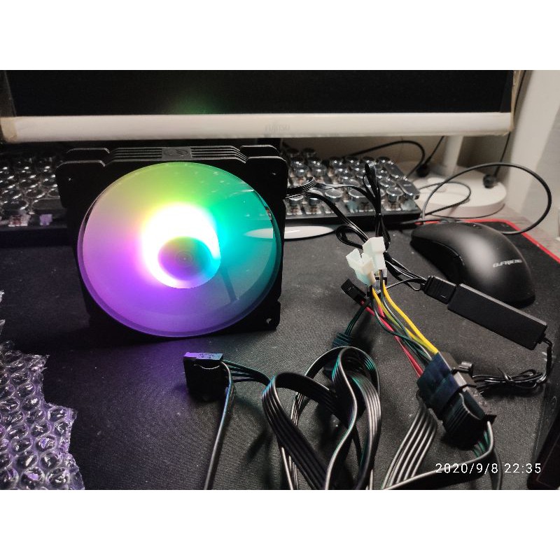 A.RGB 5V機殼風扇.控制器(全新品)