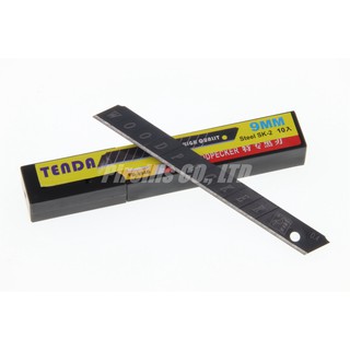【南陽貿易】TENDA 黑刃 SK-2 美工刀刀片 9mm 10入裝 黑刃刀片 美工刀替刃 美工刀片