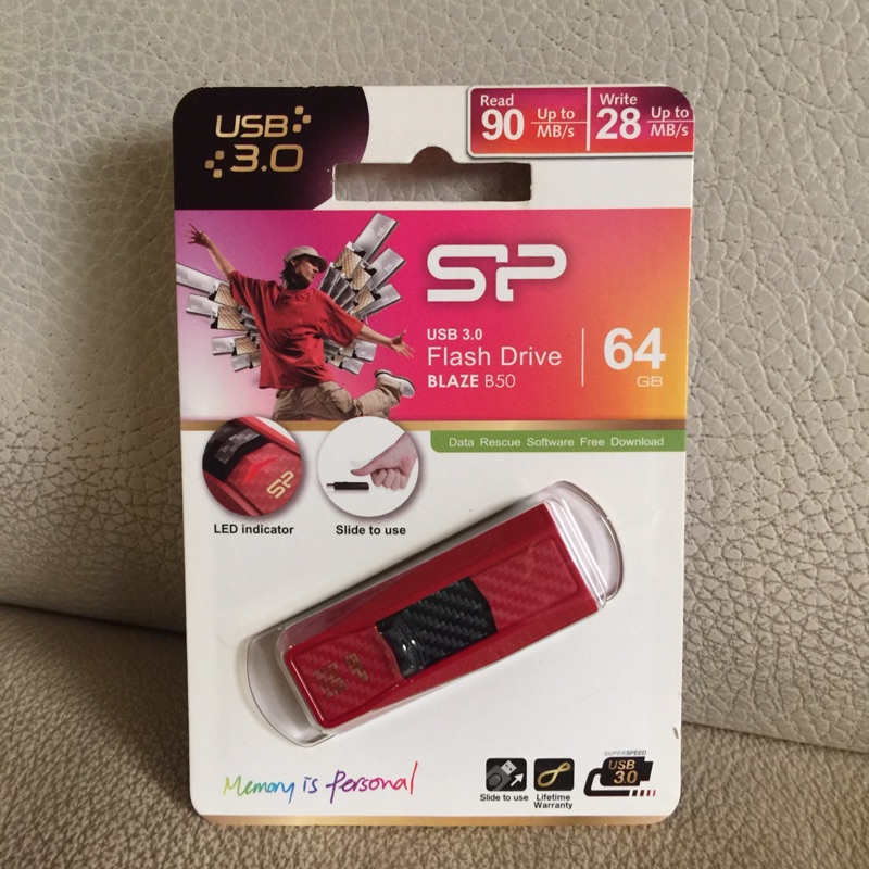 SP USB3.0 Flash Drive 64GB(BLAZE B50)