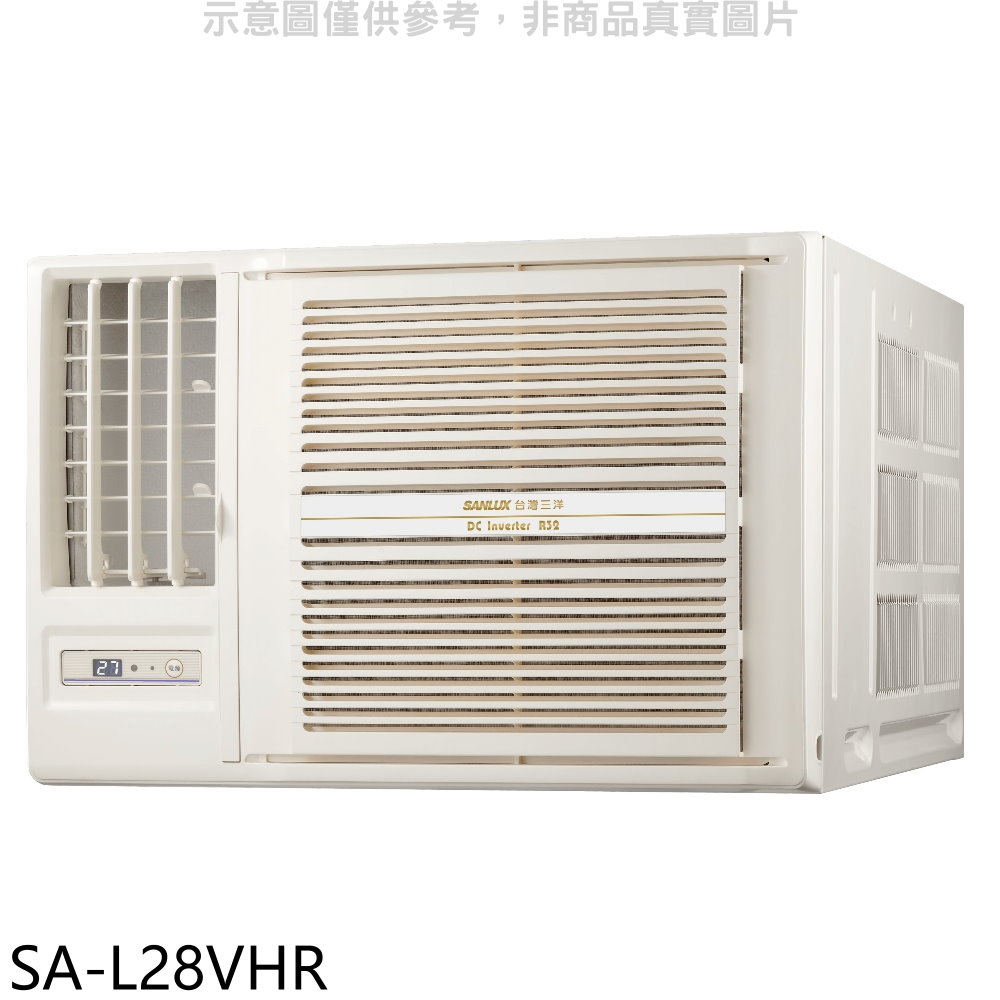 SANLUX台灣三洋R32變頻冷暖左吹窗型冷氣4坪SA-L28VHR(含標準安裝三年安裝保固加) 大型配送