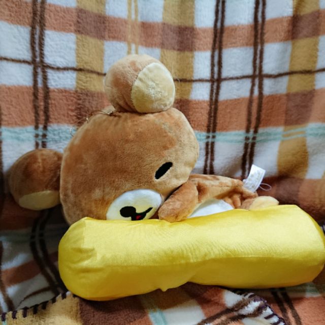 日版 Rilakkuma 拉拉熊 懶懶熊 不想醒賴床沙包玩偶娃娃