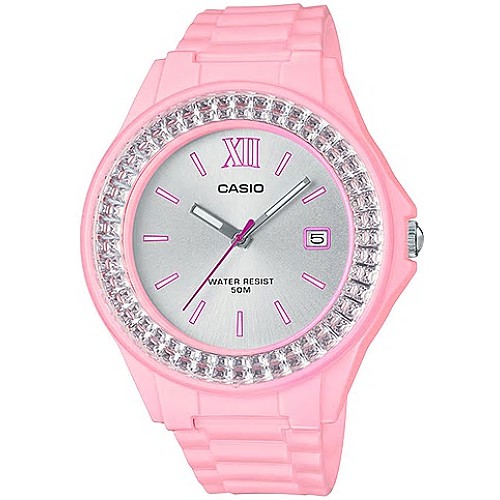 【CASIO】卡西歐 亮晶晶閃耀派對女錶-粉 LX-500H-4E4 台灣卡西歐保固一年