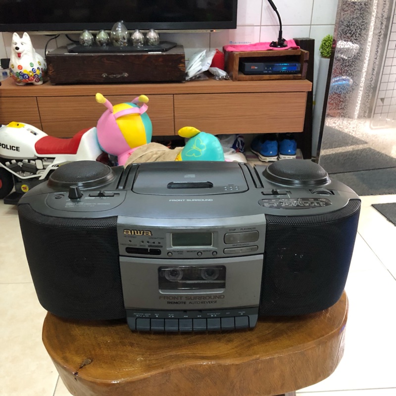 日本原裝進口 aiwa手提CD音響 愛華CD手提音響 卡帶手提音響 CD故障