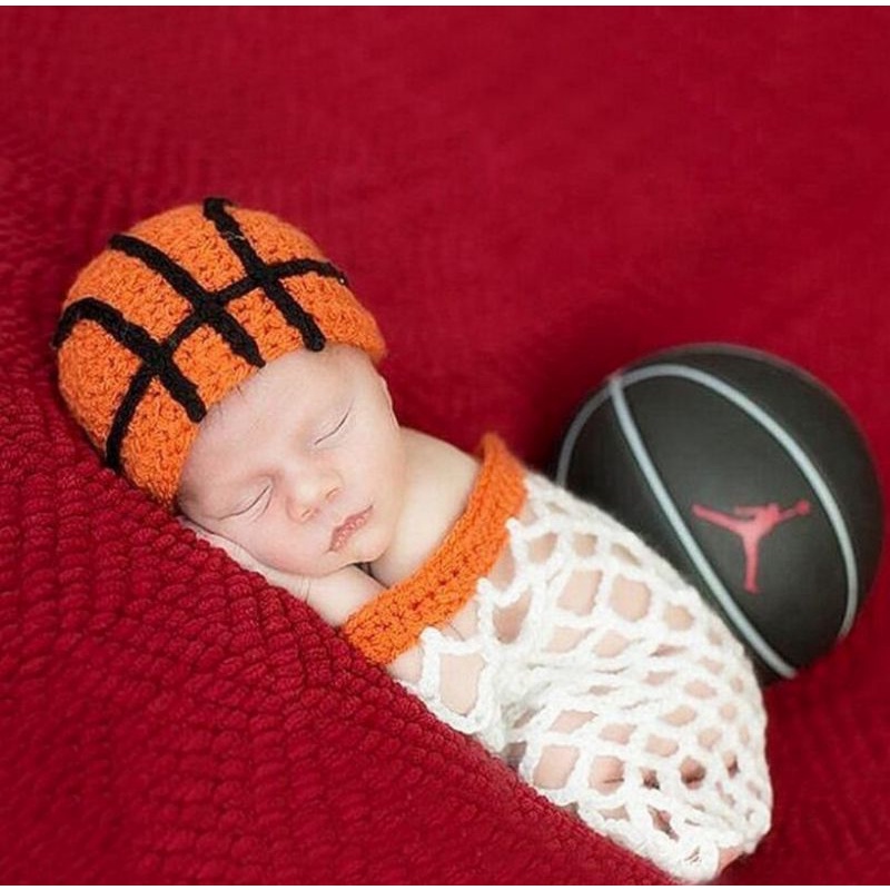 【出租】橘色籃球造型服⭐寶寶寫真服