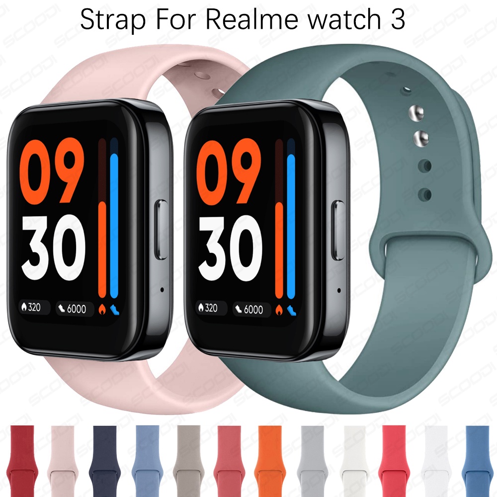 Realme watch 矽膠錶帶 3 / 3Pro Smartwatch 運動手錶錶帶