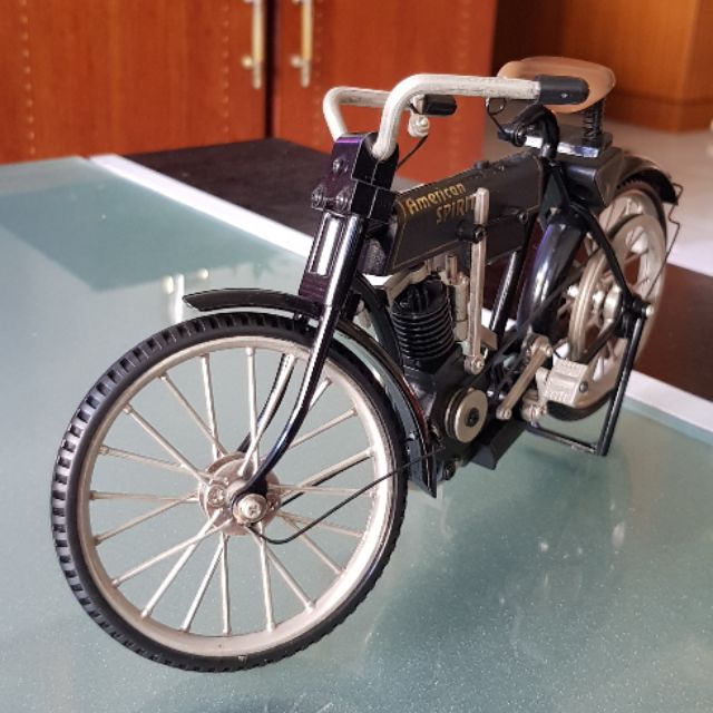 古董機車 皮帶帶動車輪 仿實車模型 蝦皮購物