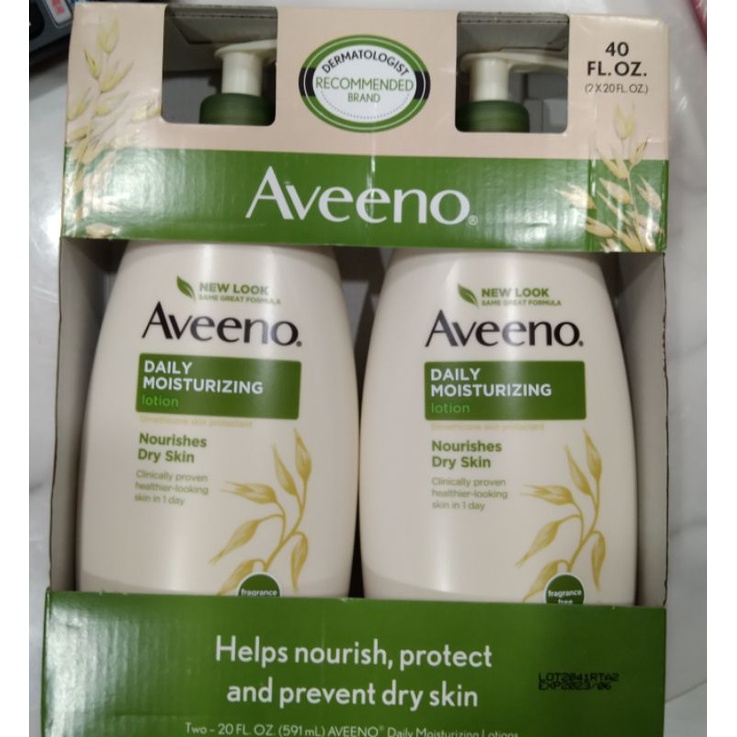 @YT太太 Aveeno 艾維諾滋潤保濕燕麥乳液 591ml×2 好市多代購 冬季乾癢保濕乳液