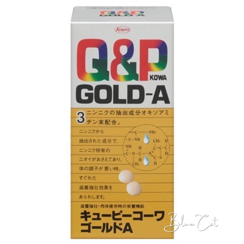 日本興和 KOWA Q&amp;P Gold-A 維他命營養錠 180粒 日本強效B群 大蒜.維生素A.C.E.B1.B2.B6