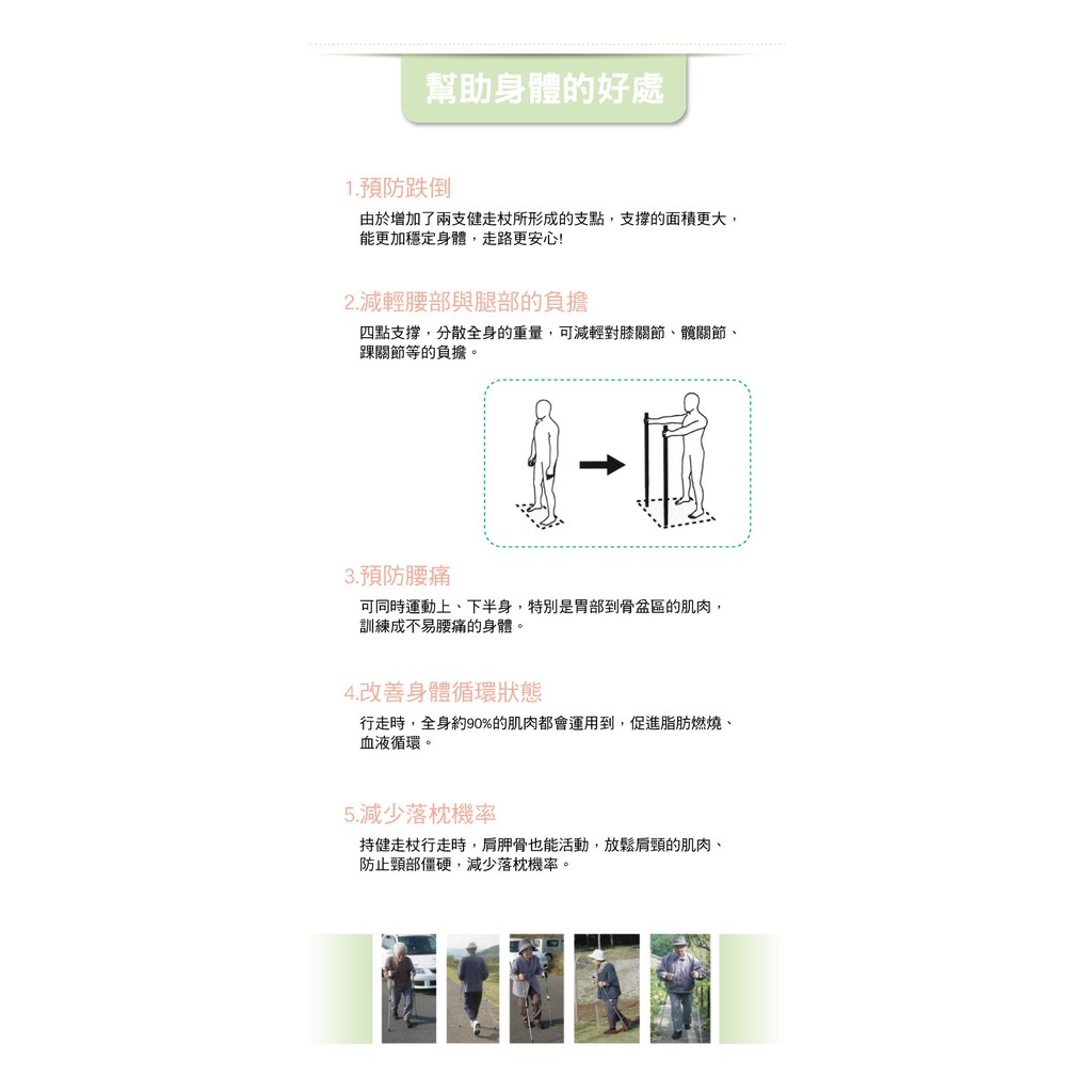 樂活動日本安心活力健走杖2入廠商直送大樹 蝦皮購物