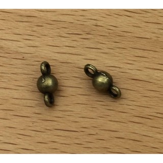 古銅色帶吊小圓珠一份10個10元～6*4mm…
