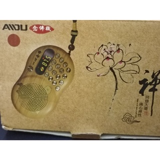 唸佛機，可插卡，隨身碟，收音，耳機，充電電池