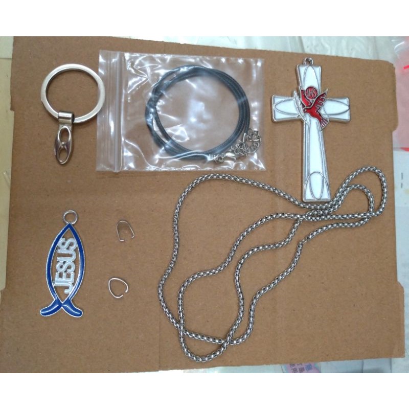 全家免運費台灣現貨贈拭銀布材料包diy 十字架項鍊鑰匙圈十字架營會基督教耶穌福音商品基督徒 蝦皮購物