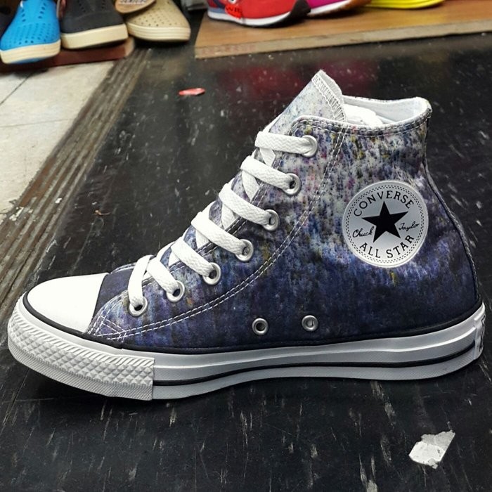 Converse Chuck Taylor All Star 彩色 藍色 白色 漸層 潑墨 帆布 高筒 547259C