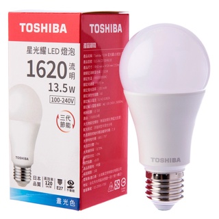 TOSHIBA 星光耀13.5W LED燈泡 晝光色