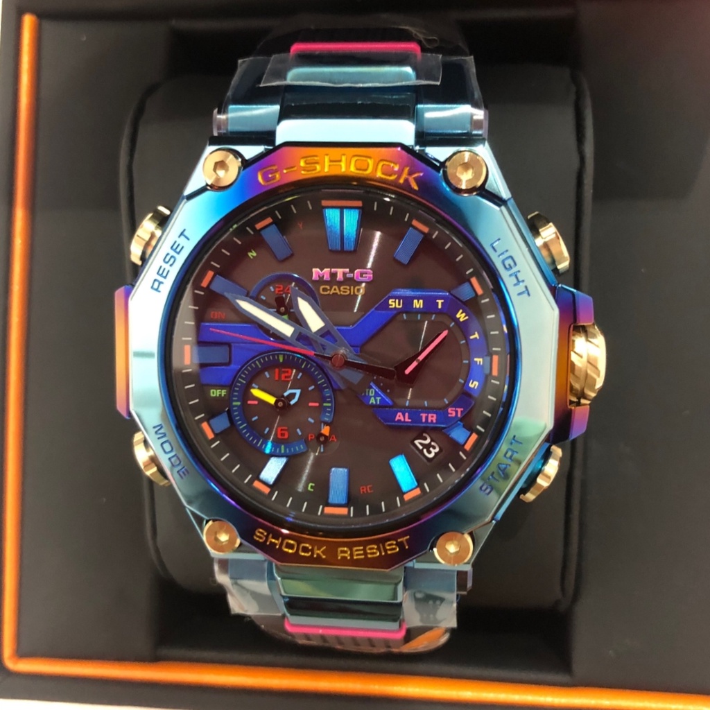 全新現貨casio 卡西歐g Shock 系列藍鳳凰不死鳥電鍍炫彩錶盤mtg B00ph 2a Pr 蝦皮購物