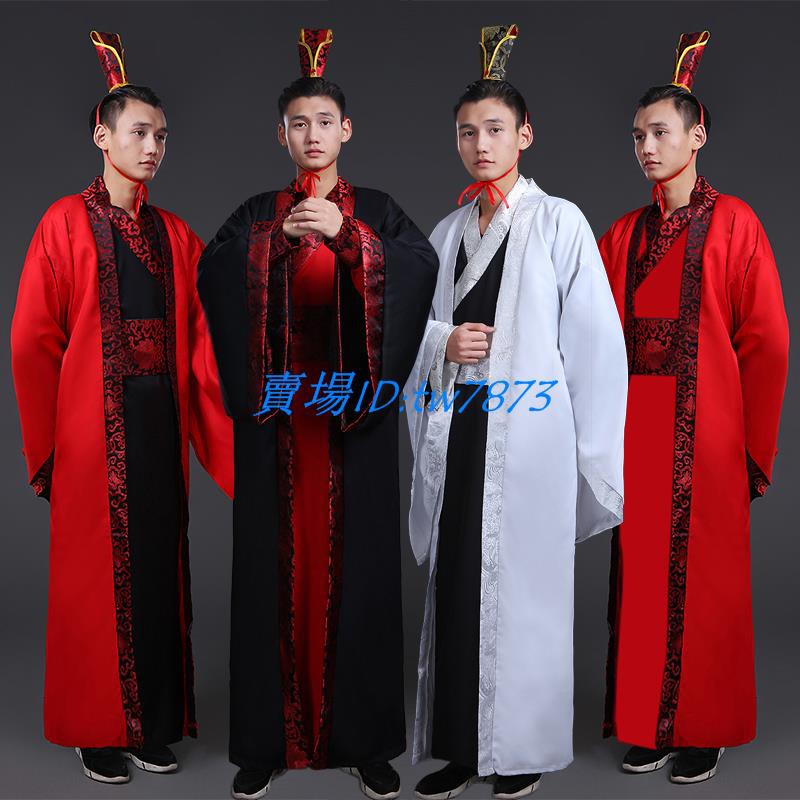 新款古裝漢服男大氅服飾直鋸華麗貴族古代公子大臣俠客影視演出服 蝦皮購物