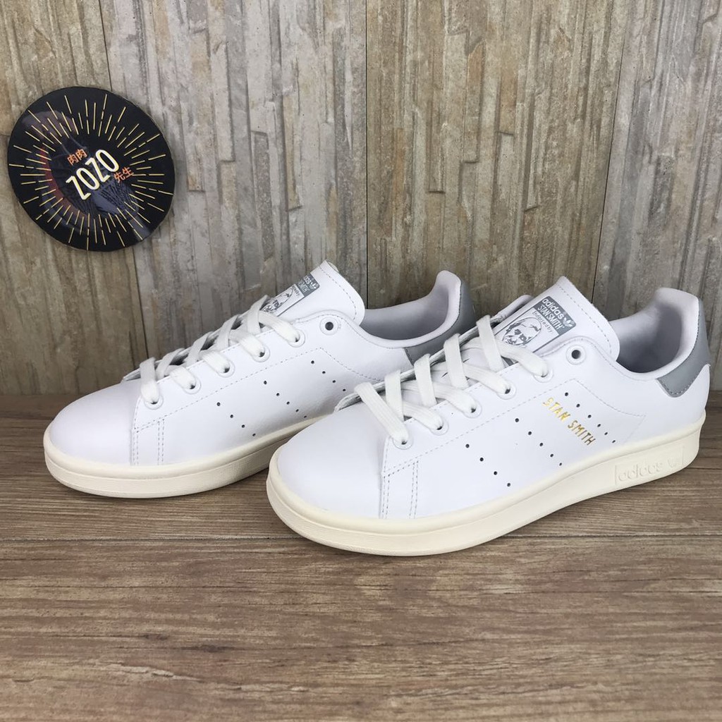 全新正品Adidas Originals Stan Smith S75075 白白灰灰尾史密斯男女鞋| 蝦皮購物