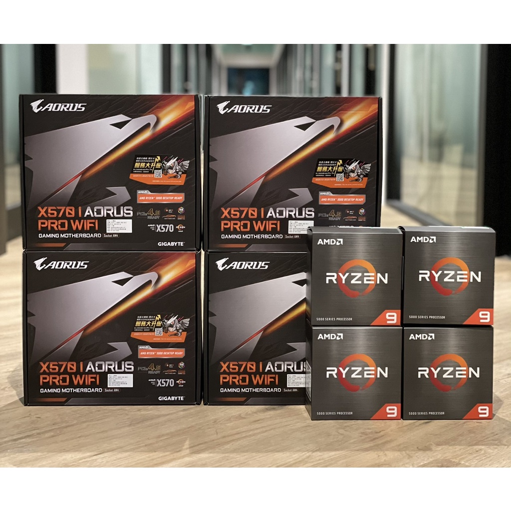 【全新未拆】AMD Ryzen 9 5900X + Gigabyte X570i Aorus Pro WIFI 5年保