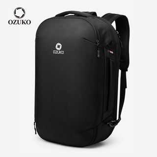 Ozuko 男士大容量筆記本電腦背包休閒商務防水旅行包