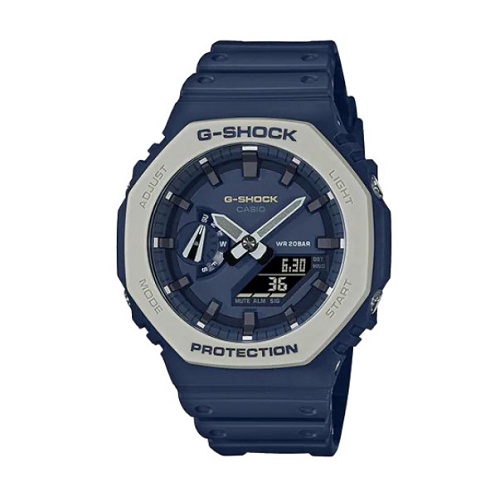 G迷 G-SHOCK 台灣公司貨 GA-2100 農家橡樹 台灣在地發貨 GSHOCK GA-2110ET-2A 海軍藍