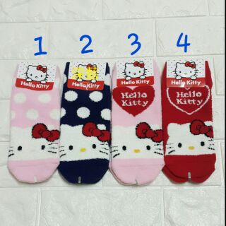 〒藍色海洋〒㊣Hello Kitty襪子 直版襪 保暖襪