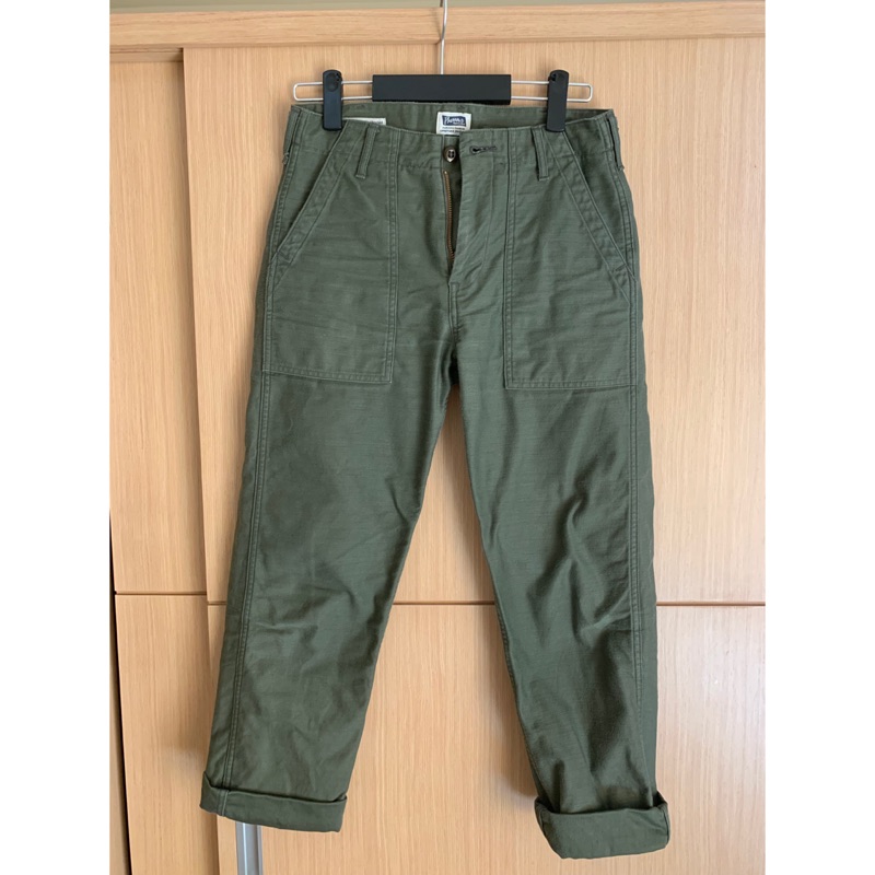 [二手] Pherrow’s 軍綠工作褲 size 28腰 可微調腰圍