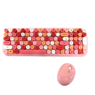 MOFII Candy XR 無線鍵盤滑鼠組(粉色)[大買家]