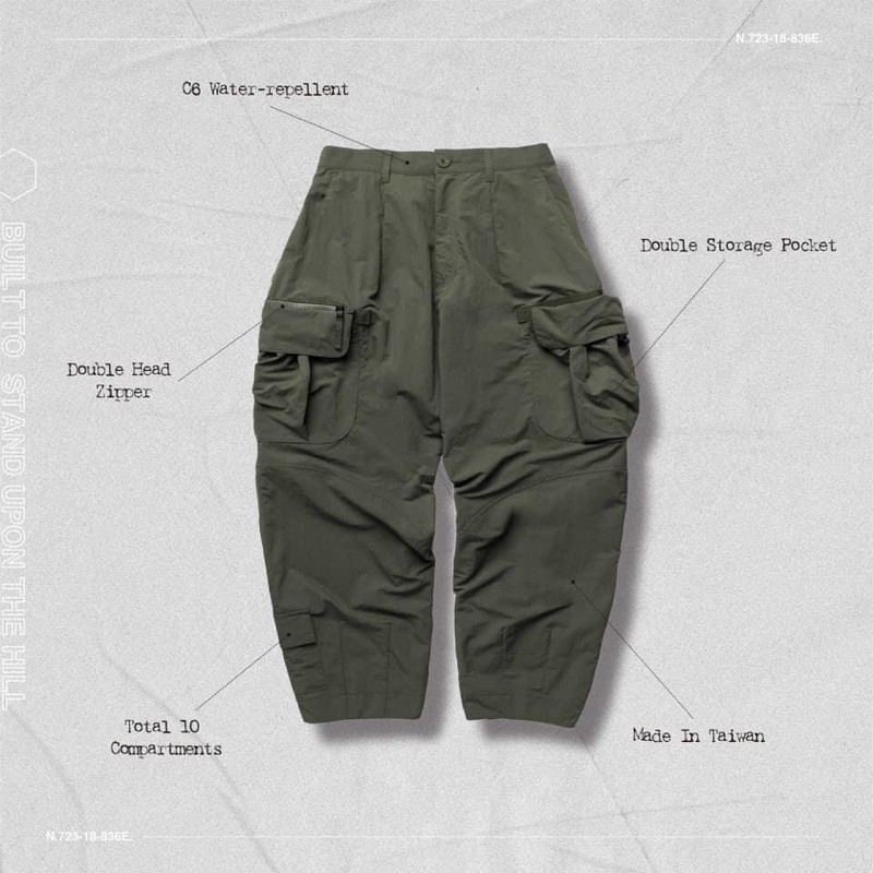 GOOPi “MT-03” Wide Cargo Pants