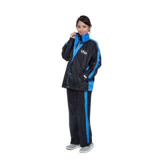 Arai K5 黑藍 兩件式雨衣 100%台灣布料 網狀內裡 超輕量 柔軟 透氣《比帽王》