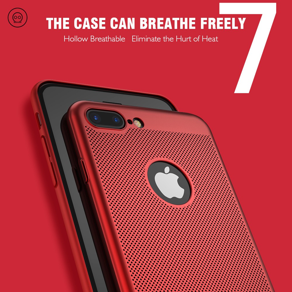 Iphone6 6s Plus 7 Plus 輕薄透氣手機殼散熱止滑不沾指紋iphone系列散熱透氣超薄磨砂手感 蝦皮購物