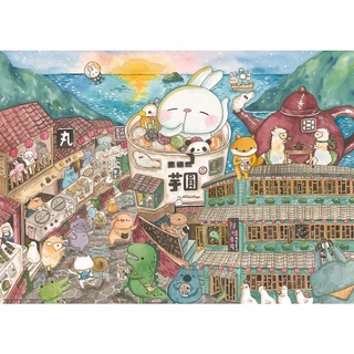 臺灣拼圖（台旺）/520片/ Mini Han兔兔九份