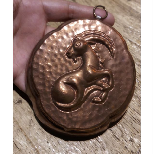 老歐洲山羊座紅銅錘目烤模 蝦皮購物
