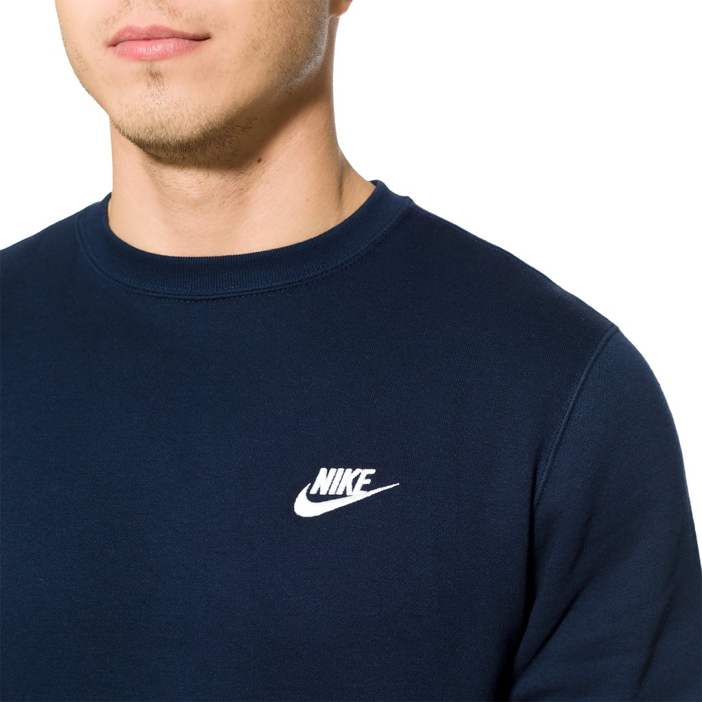 RxJ】現貨Nike Logo Sweatshirt 基本款長袖大學T 刺繡深藍804340-451 | 蝦皮購物