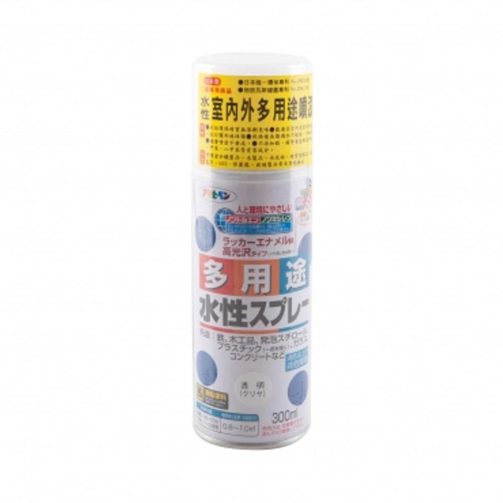 日本 Asahipen 新水性室內外多用噴漆 透明 300ml