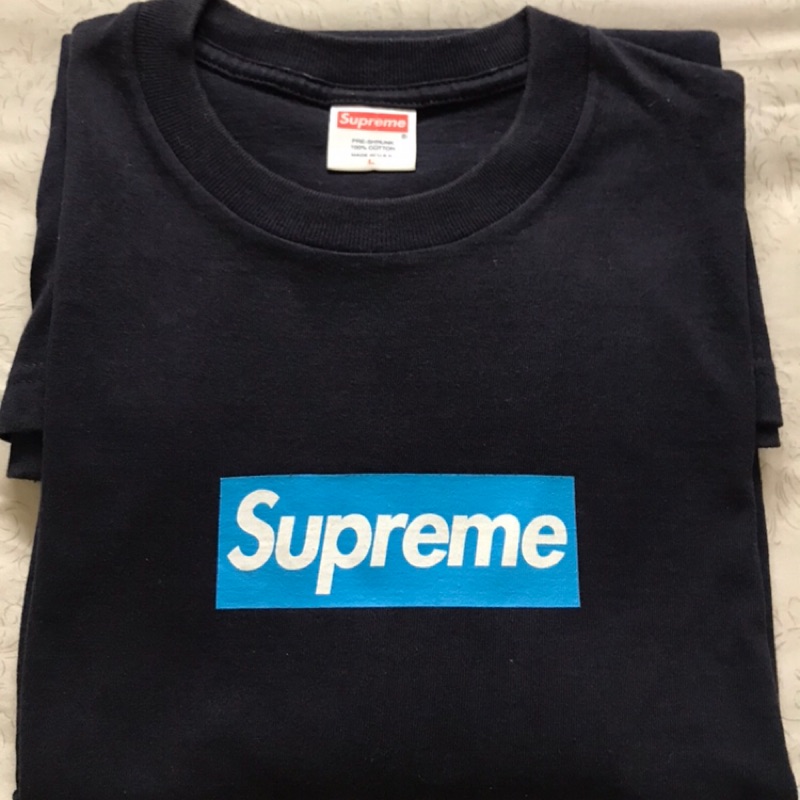 supreme baby blue box logo tee