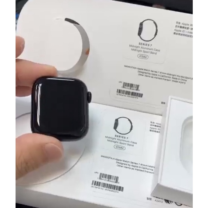 Apple Watch S7 41mm  gps黑