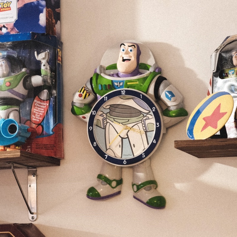 Myu - 皮克斯 玩具總動員 巴斯光年 掛鐘 時鐘 擺飾 收藏